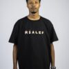 mkhalef fire tshirt - black