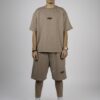 mkhalef basic set - brown (puff print)