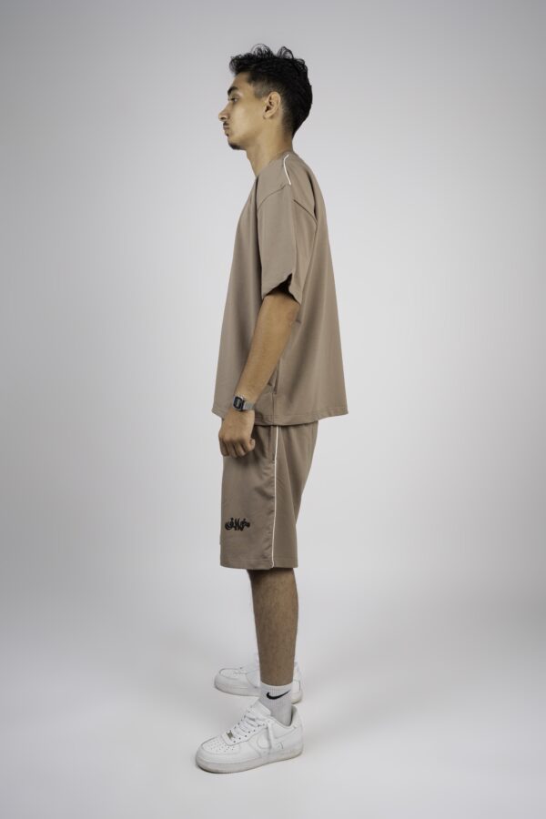 mkhalef basic set - brown (puff print)