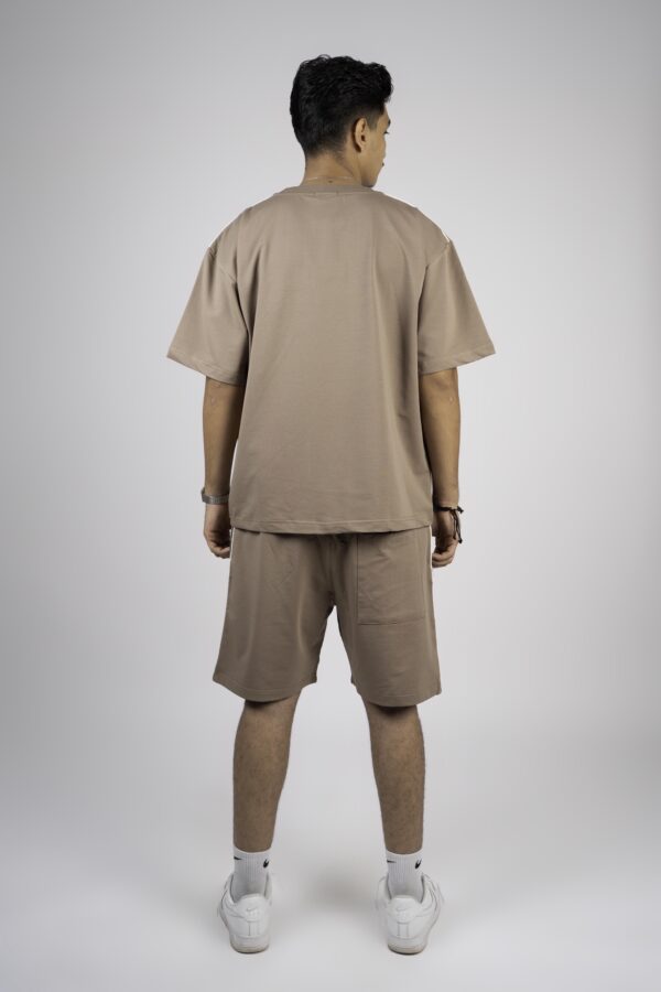 mkhalef basic set - brown (puff print)